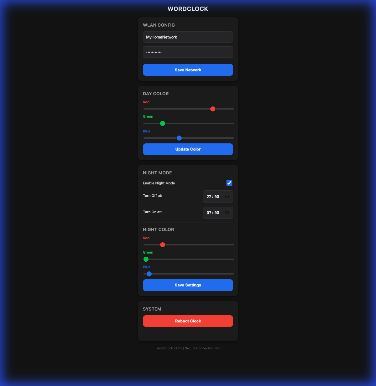 AP Modus Web Interface