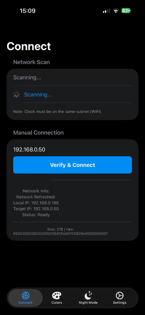 Netzwerk Scan und manuelle Verbindung